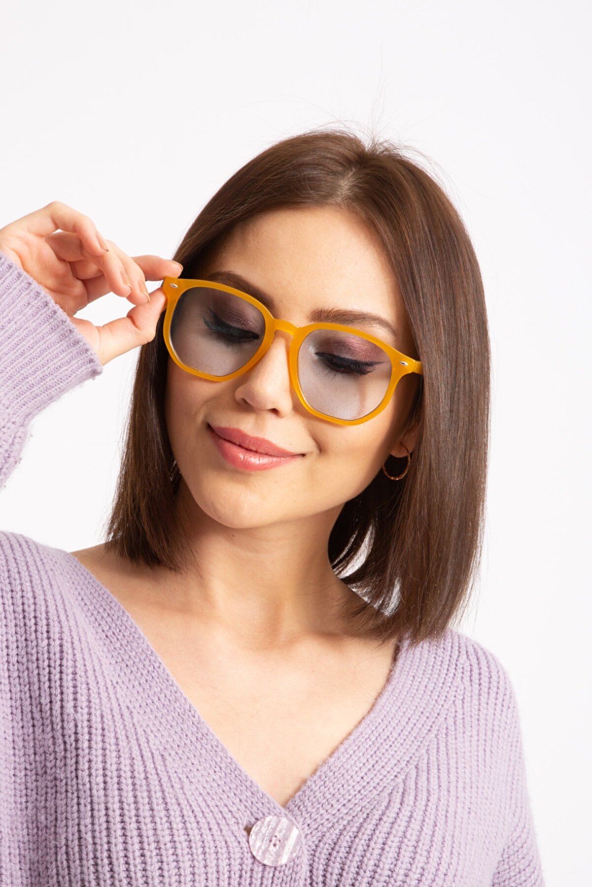 Mathilda Aksesuar Chunky Frame Vintage Siyah Güneş Gözlüğü chunkyframe